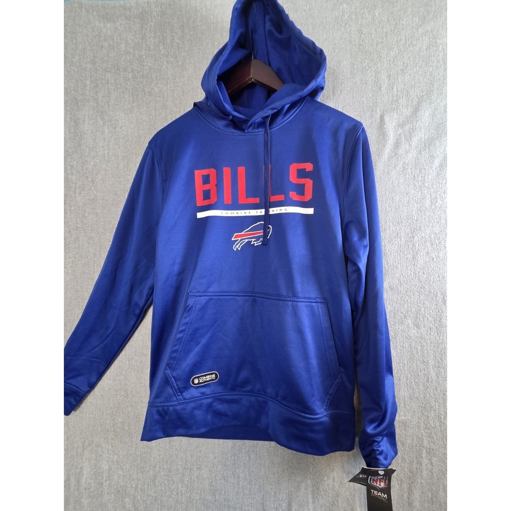 New Era Buffalo Bills NFL Team Apparel Blue Mens M Hoodie Pullover Football NEW